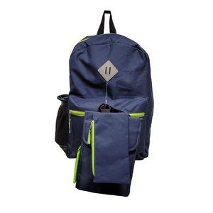 Dark Blue and Green Backpack